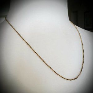 **SOLD**14k Yellow Gold Michael Anthony Diamond Cut Rope Chain ~ 20 inch